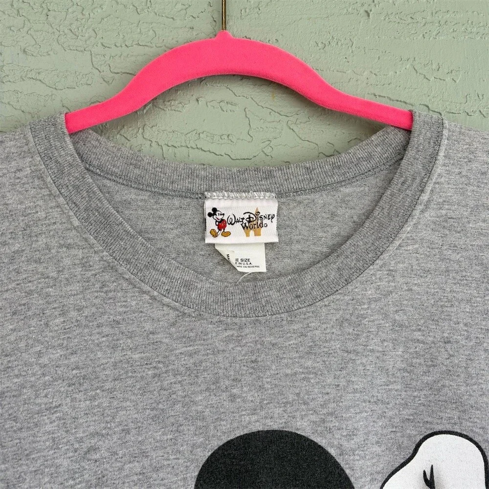 Vintage Disney Walt Disney World Mickey Mouse Sleepshirt Womens 2XL Gray - Picture 8 of 10